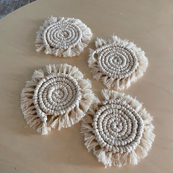 handmade macrame coasters! - Picture 4 of 5